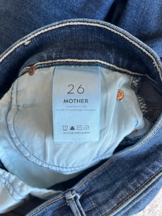MOTHER The Mid Rise Dazzler Ankle in Pardon My French Sz 26 - Picture 6 of 16
